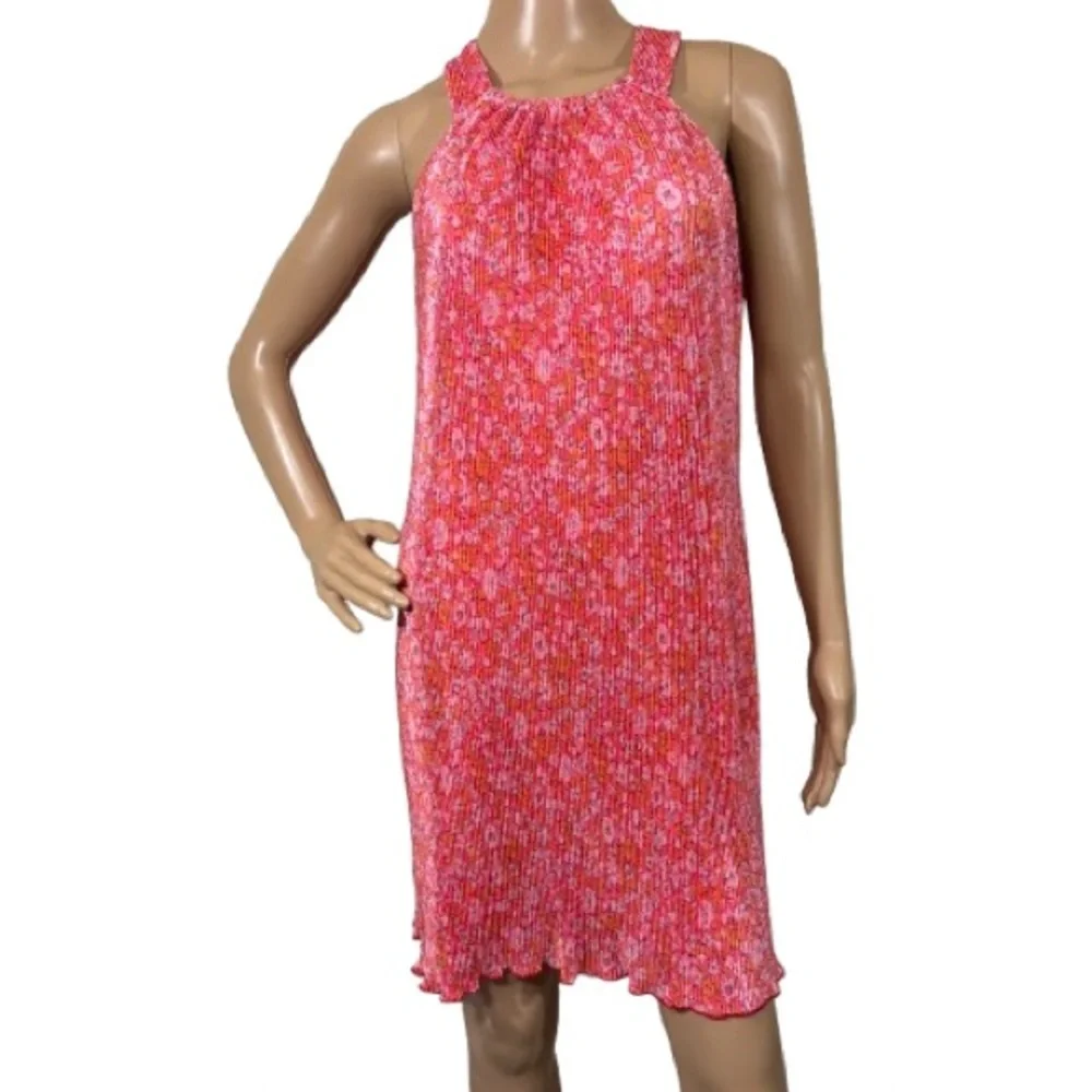 BeachSissi Pink Floral Sleeveless Dress Size M